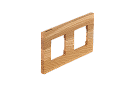Zenit. Двойная деревянная рамка для ABB Zenit, дуб масло