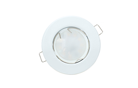 Точечный встраиваемый светильник MR16, металлический белый