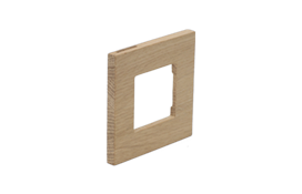 Zenit. Одиночная деревянная рамка для ABB Zenit, дуб