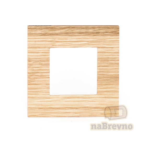 Zenit. Одиночная деревянная рамка для ABB Zenit, дуб масло