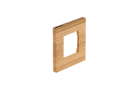 Zenit. Одиночная деревянная рамка для ABB Zenit, дуб масло