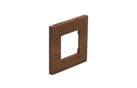 Zenit. Одиночная деревянная рамка для ABB Zenit, дуб темное масло