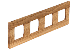 Zenit. Четверная деревянная рамка для ABB Zenit, дуб масло
