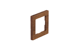 Format 55. Одиночная деревянная рамка на магнитах, темный дуб