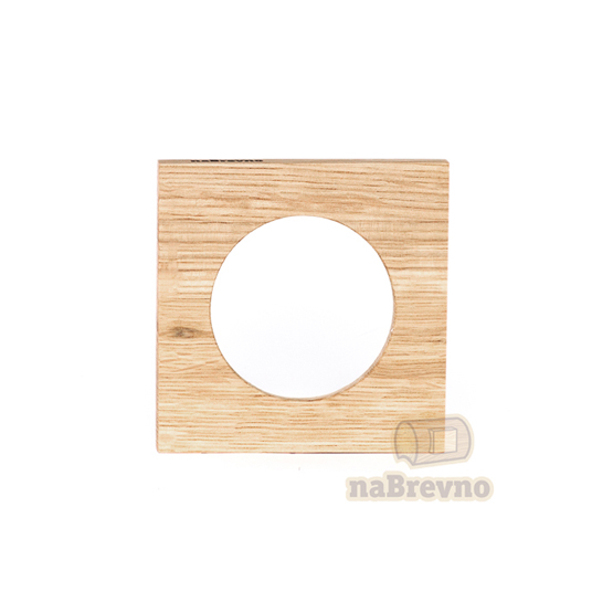 Celiane. Одиночная деревянная рамка для розетки/выключателя Legrand Celiane, дуб масло