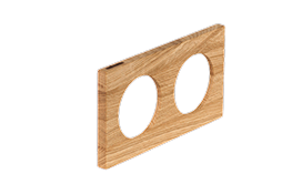 Celiane. Двойная деревянная рамка для выключателей и розеток Legrand Celiane, дуб масло