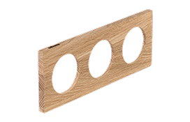 Celiane. Тройная деревянная рамка для выключателей и розеток Legrand Celiane, дуб
