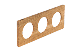 Celiane. Тройная деревянная рамка для выключателей и розеток Legrand Celiane, дуб масло