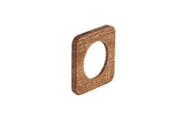 Celiane R. Одиночная деревянная рамка для розетки/выключателя Legrand Celiane, дуб темное масло