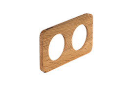 Celiane R. Двойная деревянная рамка для выключателей и розеток Legrand Celiane, дуб масло