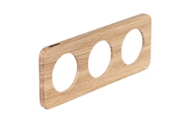 Celiane R. Тройная деревянная рамка для выключателей и розеток Legrand Celiane, дуб