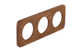 Celiane R. Тройная деревянная рамка для выключателей и розеток Legrand Celiane, дуб темное масло