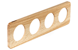 Celiane R. Четверная деревянная рамка для выключателей и розеток Legrand Celiane, дуб