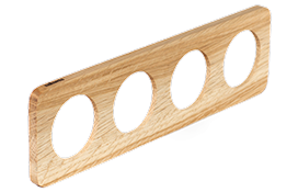 Celiane R. Четверная деревянная рамка для выключателей и розеток Legrand Celiane, дуб масло